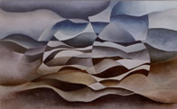 Interferenze, Anno 1990, Olio su tela, cm. 62x100