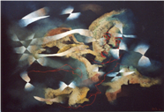 La memoria smarrita,  Anno 2005,  Tecnica mista,  cm.  70x100