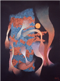 Notturno, Anno 2007, Tecnica mista, cm 66x49