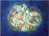 Origine, Anno 2002, Olio su cartoncino, cm. 72x93