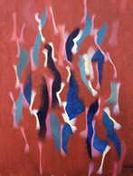 Senza titolo, Anno 2010, Olio su cartoncino, cm. 80x60