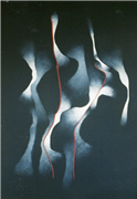 Senza titolo,  Anno 2003,  Olio su cartoncino,  cm. 100x70