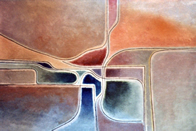 Itinerari, Anno 1991, Olio, cm. 70x100